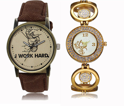 

FERRIZZO Couple Watch With New Look Designer Printed Dial LR 029 _ 204 Watch - For Men & Women