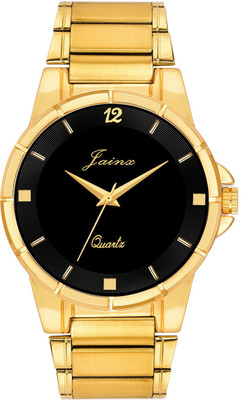 

JAINX JM1111 Black Dial Golden Premium Analog Watch - For Men