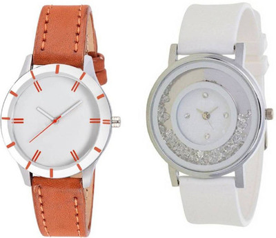 

Talgo RRWRINGW189WH White Analogue Dial Brown Leather Belt And White Diamond In Dial White Rubber Belt ( Combo Of 2 ) Watch - For Girls