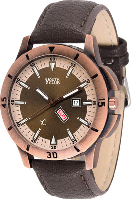 

Youth Club DD-21BRWN NEW CASUAL DAY & DATE Watch - For Boys