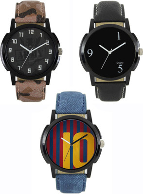 

FabSale Stylish Designer 2018 New Rick Look Gypsy Sett Combo Pack Of - 3 Watch - For Boys & Girls
