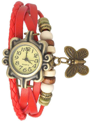

Talgo New Arrival Red Robin Season Special Butterfly Dori Red Robin Analog Dial Leather Dori Strap Watch - For Girls