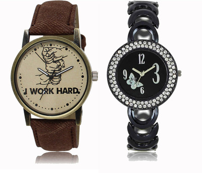 

FERRIZZO Couple Watch With New Look Designer Printed Dial LR 029 _ 201 Watch - For Men & Women