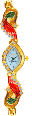 

Wanton K-10 kundan peacock beautiful attractive watch for women Watch - For Girls