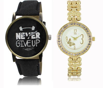 

FERRIZZO Couple Watch With New Look Designer Printed Dial LR 027 _ 203 Watch - For Men & Women