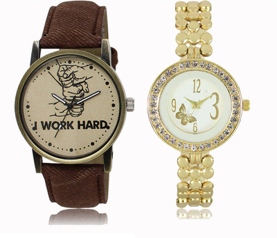 

FERRIZZO Couple Watch With New Look Designer Printed Dial LR 029 _ 203 Watch - For Men & Women