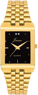 

JAINX JM1112 Black Dial Golden Premium Analog Watch - For Men
