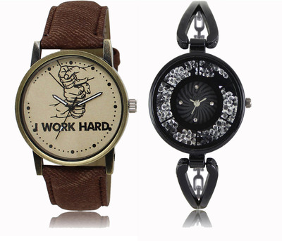 

FERRIZZO Couple Watch With New Look Designer Printed Dial LR 029 _ 211 Watch - For Men & Women