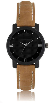 

FabSale 508 Brown Leather Strap Couple Watch For Men And Women Watch - For Girls