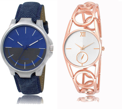 

FERRIZZO Couple Watch With New Look Designer Printed Dial LR 024 _ 213 Watch - For Men & Women