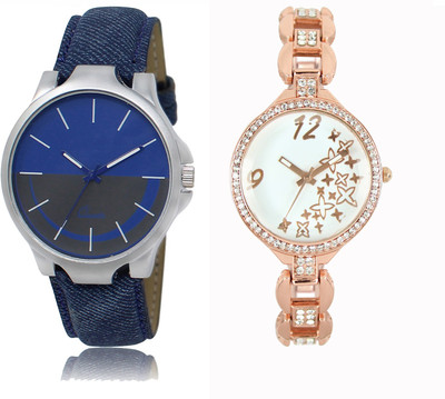 

FERRIZZO Couple Watch With New Look Designer Printed Dial LR 024 _ 210 Watch - For Men & Women