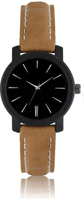 

FabSale 504 Brown Leather Strap Couple Watch For Men And Women Watch - For Girls