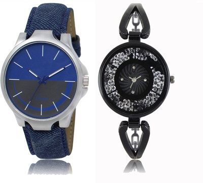

FERRIZZO Couple Watch With New Look Designer Printed Dial LR 024 _ 211 Watch - For Men & Women