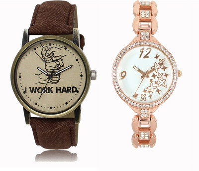 

FERRIZZO Couple Watch With New Look Designer Printed Dial LR 029 _ 210 Watch - For Men & Women