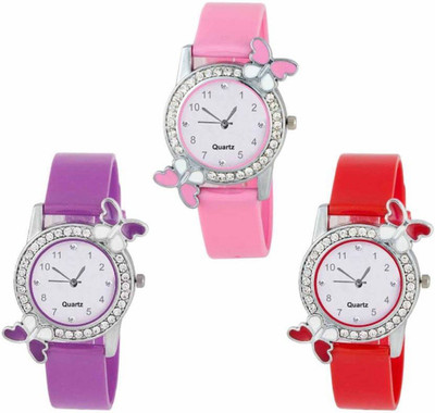 

iDIVAS ALK 54208 New Stylish Combo Gift Set Watches Pack Of-3 With 1 year Warranty Watch - For Women