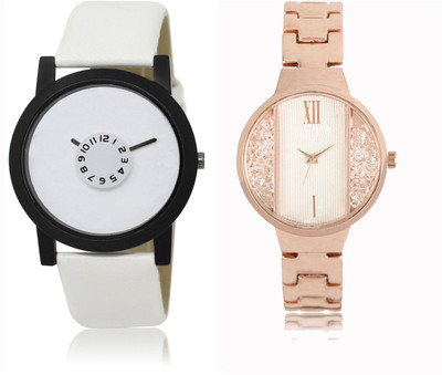 

FERRIZZO Couple Watch With New Look Designer Printed Dial LR 026 _ 217 Watch - For Men & Women