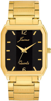

JAINX JM1114 Black Dial Golden Premium Analog Watch - For Men