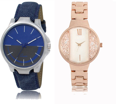 FERRIZZO Couple Watch With New Look Designer Printed Dial LR 024 _ 217 Watch - For Men & Women