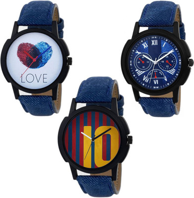 

FabSale Denim Jeans Series Combo Pack Of Three For Couple Watch - For Men