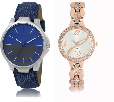 

FERRIZZO Couple Watch With New Look Designer Printed Dial LR 024 _ 215 Watch - For Men & Women