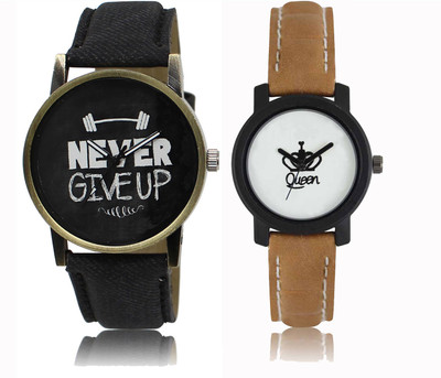 

FERRIZZO Couple Watch With New Look Designer Printed Dial LR 027 _ 209 Watch - For Men & Women