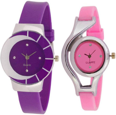 

Swadesi Stuff Cute stylish new arrival watch combo of 2 8907 Watch - For Women