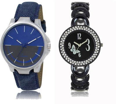 

FERRIZZO Couple Watch With New Look Designer Printed Dial LR 024 _ 201 Watch - For Men & Women