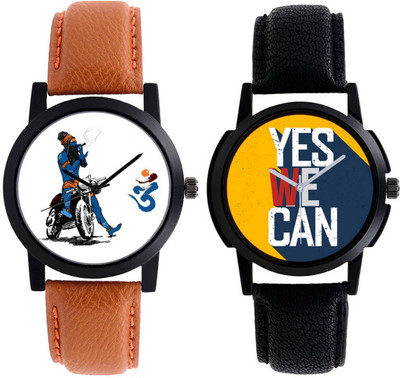 

AR Sales Combo Of 2 Stylish Analog Watch For Mens And Boys-103-104 Watch - For Men