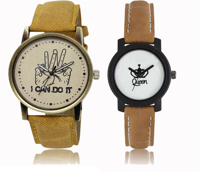 

FERRIZZO Couple Watch With New Look Designer Printed Dial LR 030 _ 209 Watch - For Men & Women