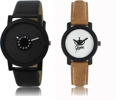 

FERRIZZO Couple Watch With New Look Designer Printed Dial LR 025 _ 209 Watch - For Men & Women