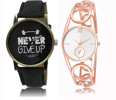 

FERRIZZO Couple Watch With New Look Designer Printed Dial LR 027 _ 213 Watch - For Men & Women