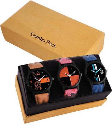 

FabSale Set Of Three Modish Designer Couple Watches Combo Watch - For Men & Women