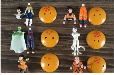 

ZenShanti Dragon Ball Z 3 pcs Mini Action Figure | Random 3 out of 6 DBZ Characters(Multicolor)