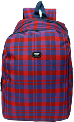

Donex 273 14 L Backpack(Red), Red & blue