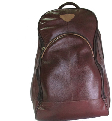 

iDODO Genuine Leather 30 L Laptop Backpack(Brown), Cherry red