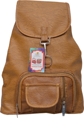 

mango star Stylish Girls School bag College Bag Studded Women's & Girls Backpack Handbags 4.5 L Backpack(Brown)