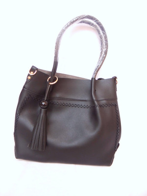

Mirnalini Handbags fashionable and durable handbags Shoulder Bag(Black, 9 inch)