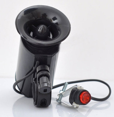 

RIDER'S CHOICE 6-Alarm Sound waterproof Bicycle Horn Bell with Mount - Black (1*6F22 9V/100dB) and inserted battery Bell(Black)