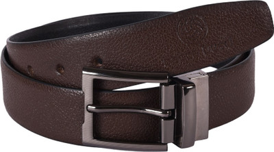

Bacca Bucci Men Black, Brown Genuine Leather Reversible Belt