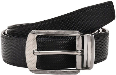 

Cyclone Men Casual Black Genuine Leather Belt