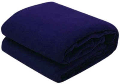 G S COLLECTIONS Solid Single Fleece Blanket for  AC Room(Polyester, Maroon)