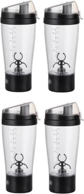 

ELEGANTSHOPPING zgju 450 ml Shaker(Pack of 4, White, Black), Black;white