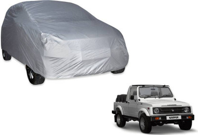 Trimanav Car Cover For Maruti Suzuki Gypsy (Without Mirror Pockets)(Silver)
