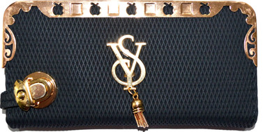

Pin to Pen Black, Gold Clutch