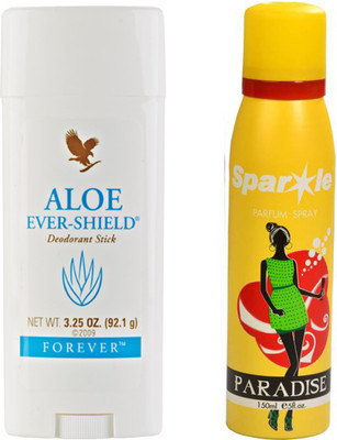 

Forever Aloe Ever Shield 92.1 g (067) With one sparkle perfume spray 150 ml(Set of 2)