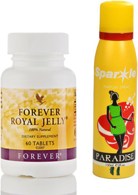 

Forever Royal Jelly 60N tablets (036) With one sparkle perfume spray 150 ml(Set of 2)
