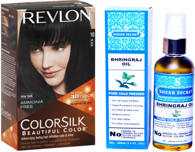 

Revlon BLACK 10 with SHEER SECRET COLD PRESSED BHRINGRAJ OIL 100ML(Set of 2)