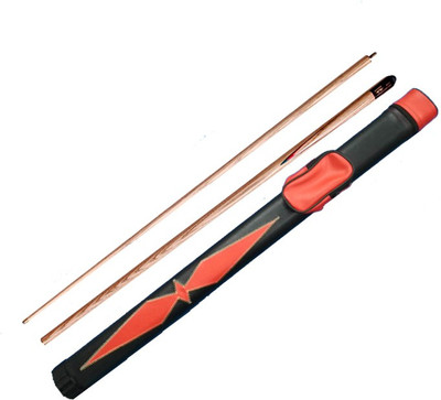 

KBA COMBO OF HALF BRIDGE CUE WITH RED CUE COVER KBAC127 Pool Cue Stick(Wooden)