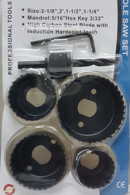 Inditrust 6 pc wood hole saw cutting set kit Wood Cutter