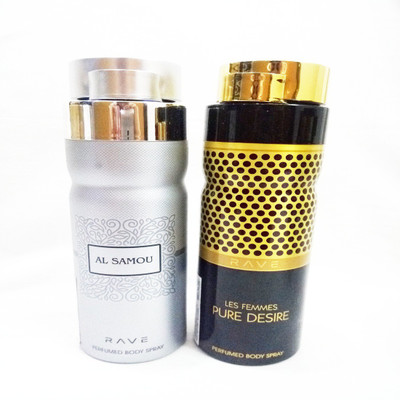 

RAVE AL SAMOU AND PURE DESIRE Perfume Body Spray - For Men & Women(400 ml, Pack of 2)